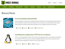 Tablet Screenshot of embedjournal.com